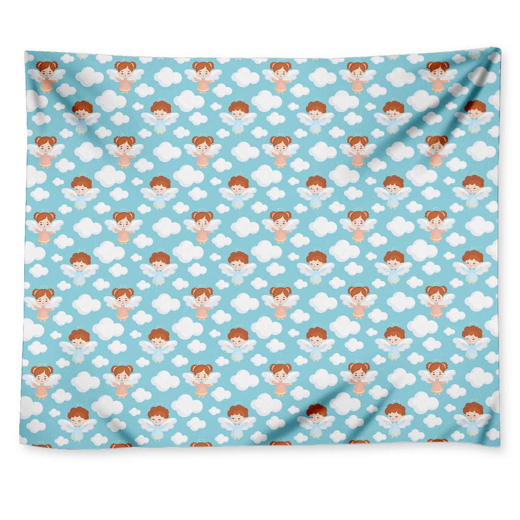 Little Angel Pattern Print Tapestry