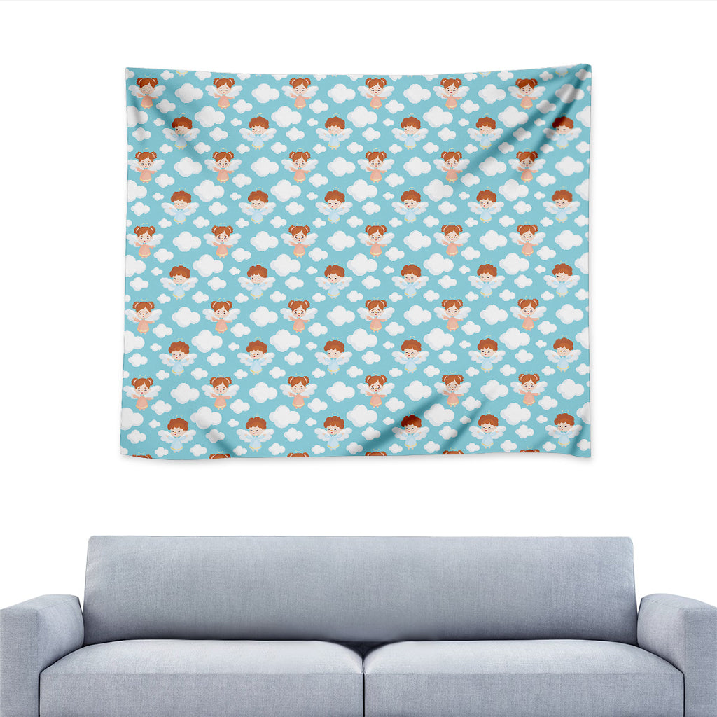 Little Angel Pattern Print Tapestry