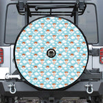 Little Angel Pattern Print Tire Cover With Camera Hole