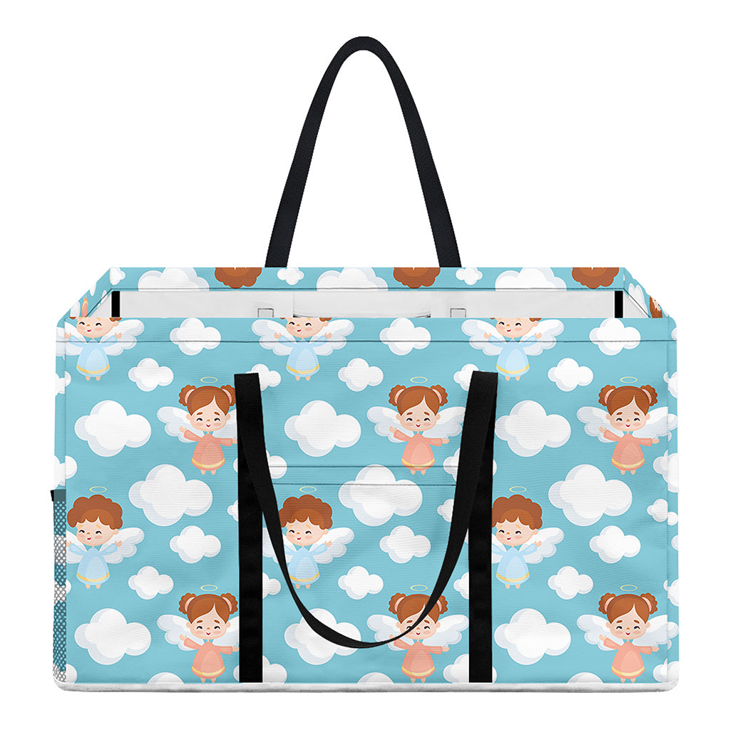 Little Angel Pattern Print Utility Tote Bag