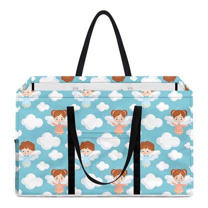 Little Angel Pattern Print Utility Tote Bag