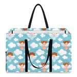 Little Angel Pattern Print Utility Tote Bag