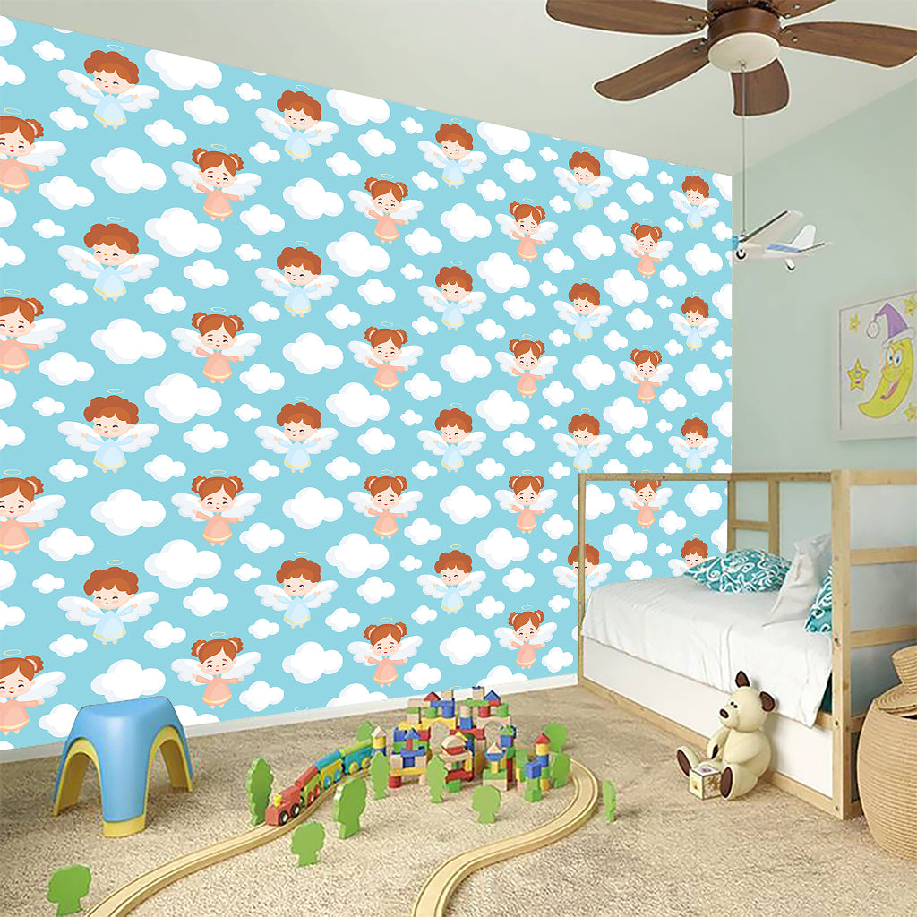 Little Angel Pattern Print Wall Sticker