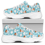 Little Angel Pattern Print White Chunky Shoes