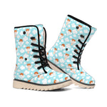 Little Angel Pattern Print Winter Boots
