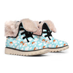 Little Angel Pattern Print Winter Boots