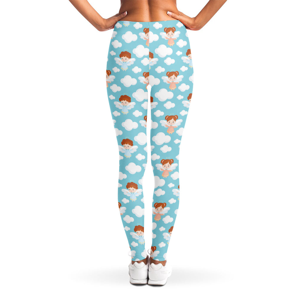Little Angel Pattern Print Women's Leggings