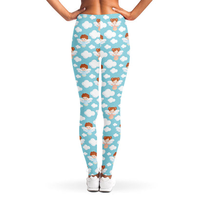Little Angel Pattern Print Women's Leggings