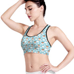 Little Angel Pattern Print Women's Sports Bra