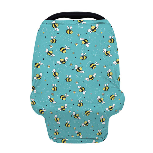Little Bee Pattern Print Baby Seat Cover