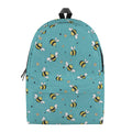 Little Bee Pattern Print School Backpack