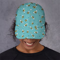Little Bee Pattern Print Baseball Cap