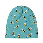 Little Bee Pattern Print Beanie