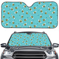 Little Bee Pattern Print Car Windshield Sun Shade