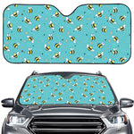 Little Bee Pattern Print Car Windshield Sun Shade