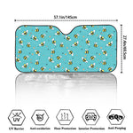 Little Bee Pattern Print Car Windshield Sun Shade
