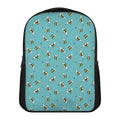 Little Bee Pattern Print Casual Backpack