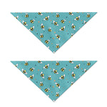 Little Bee Pattern Print Dog Bandana