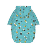 Little Bee Pattern Print Dog Zip Up Hoodie