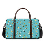 Little Bee Pattern Print Duffle Bag