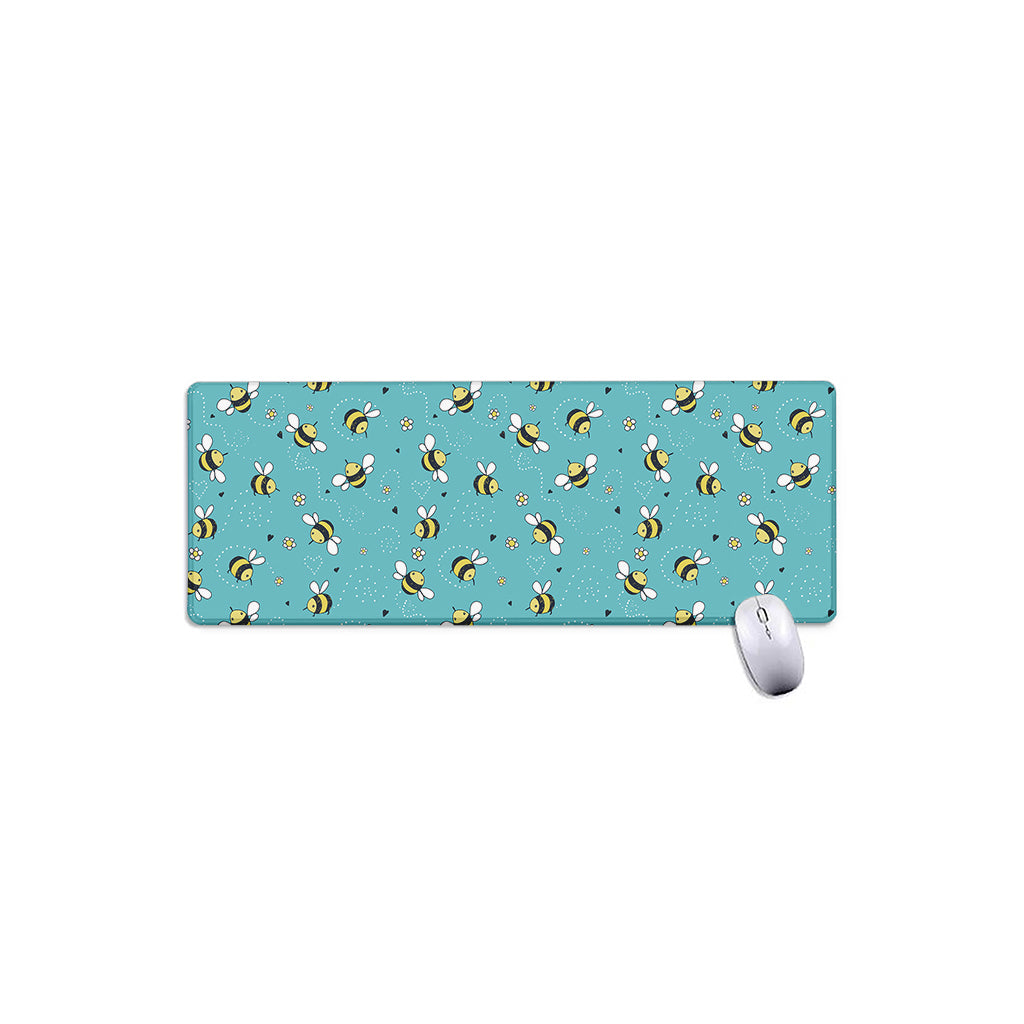 Little Bee Pattern Print Extended Mouse Pad