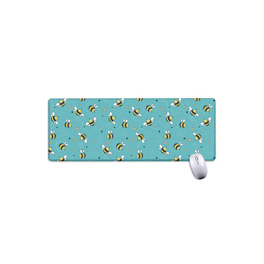 Little Bee Pattern Print Extended Mouse Pad
