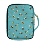 Little Bee Pattern Print Front Pocket Bible Bag
