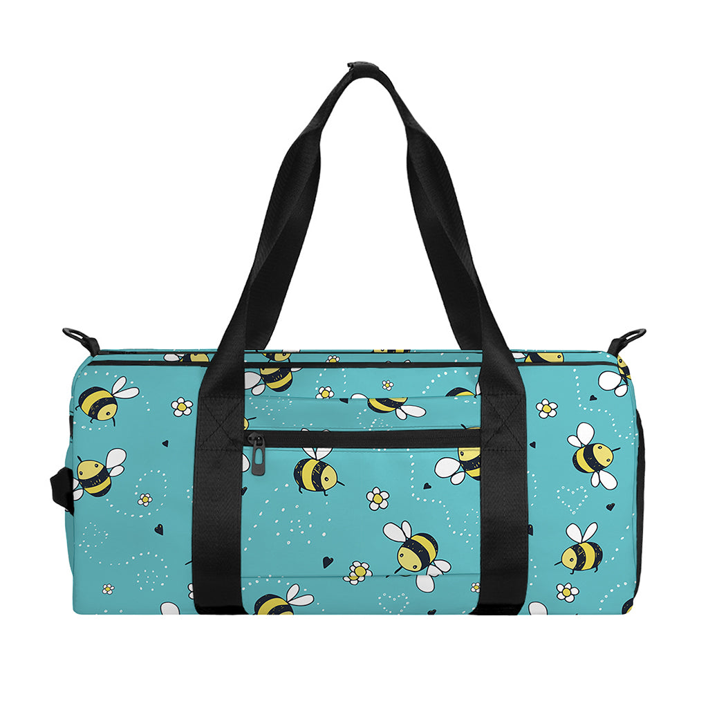 Little Bee Pattern Print Gym Bag