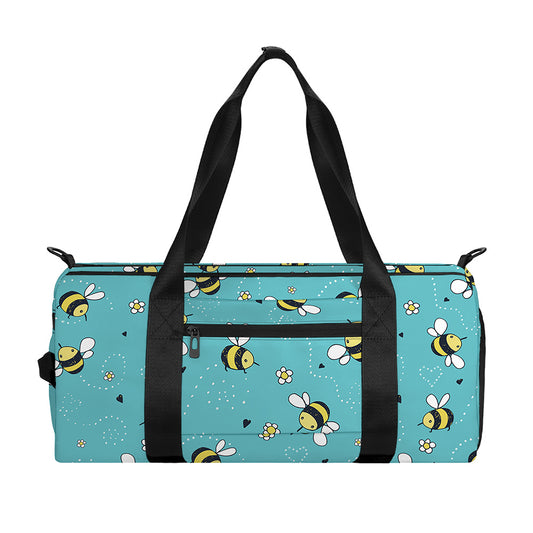 Little Bee Pattern Print Gym Bag