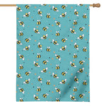 Little Bee Pattern Print House Flag