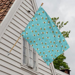 Little Bee Pattern Print House Flag