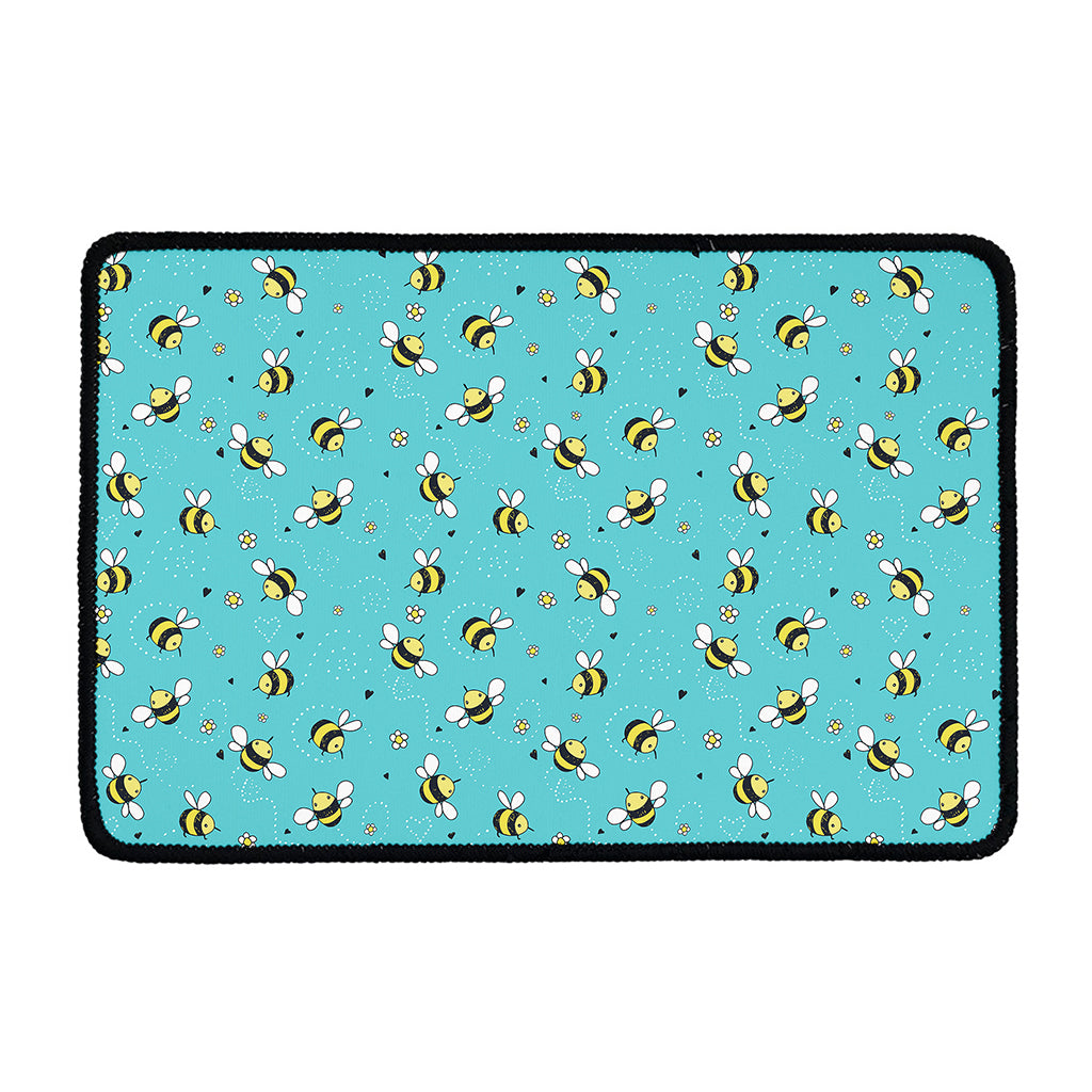 Little Bee Pattern Print Kitchen Mat