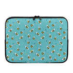 Little Bee Pattern Print Laptop Sleeve