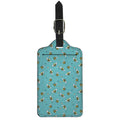 Little Bee Pattern Print Luggage Tag