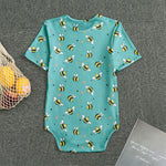 Little Bee Pattern Print Men's Bodysuit
