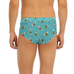 Little Bee Pattern Print Men's Briefs