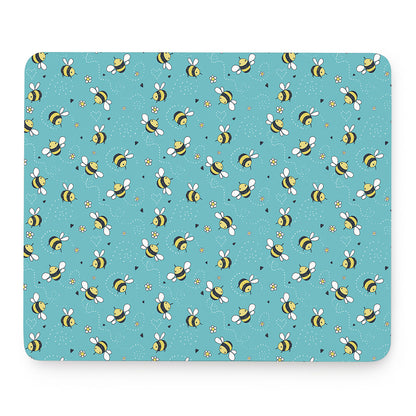 Little Bee Pattern Print Mouse Pad