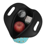 Little Bee Pattern Print Neoprene Lunch Bag