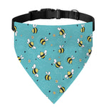 Little Bee Pattern Print Over The Collar Dog Bandana