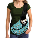 Little Bee Pattern Print Pet Sling Carrier