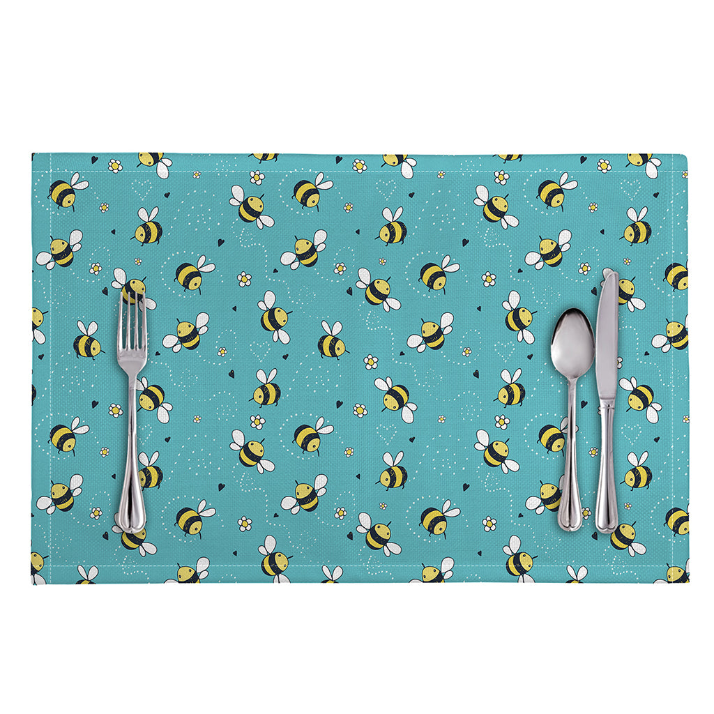 Little Bee Pattern Print Placemat