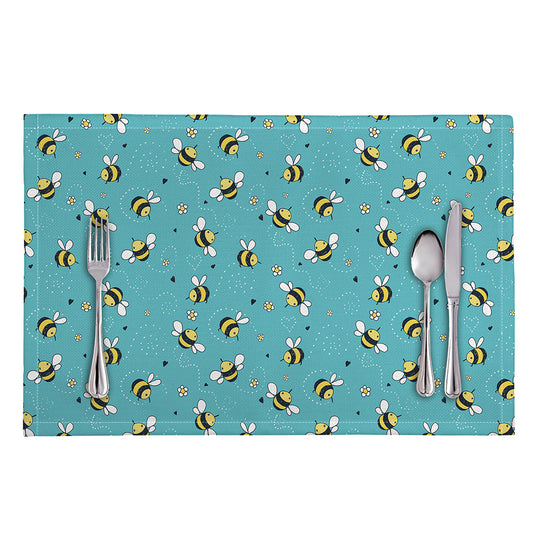 Little Bee Pattern Print Placemat