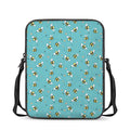 Little Bee Pattern Print Rectangular Crossbody Bag