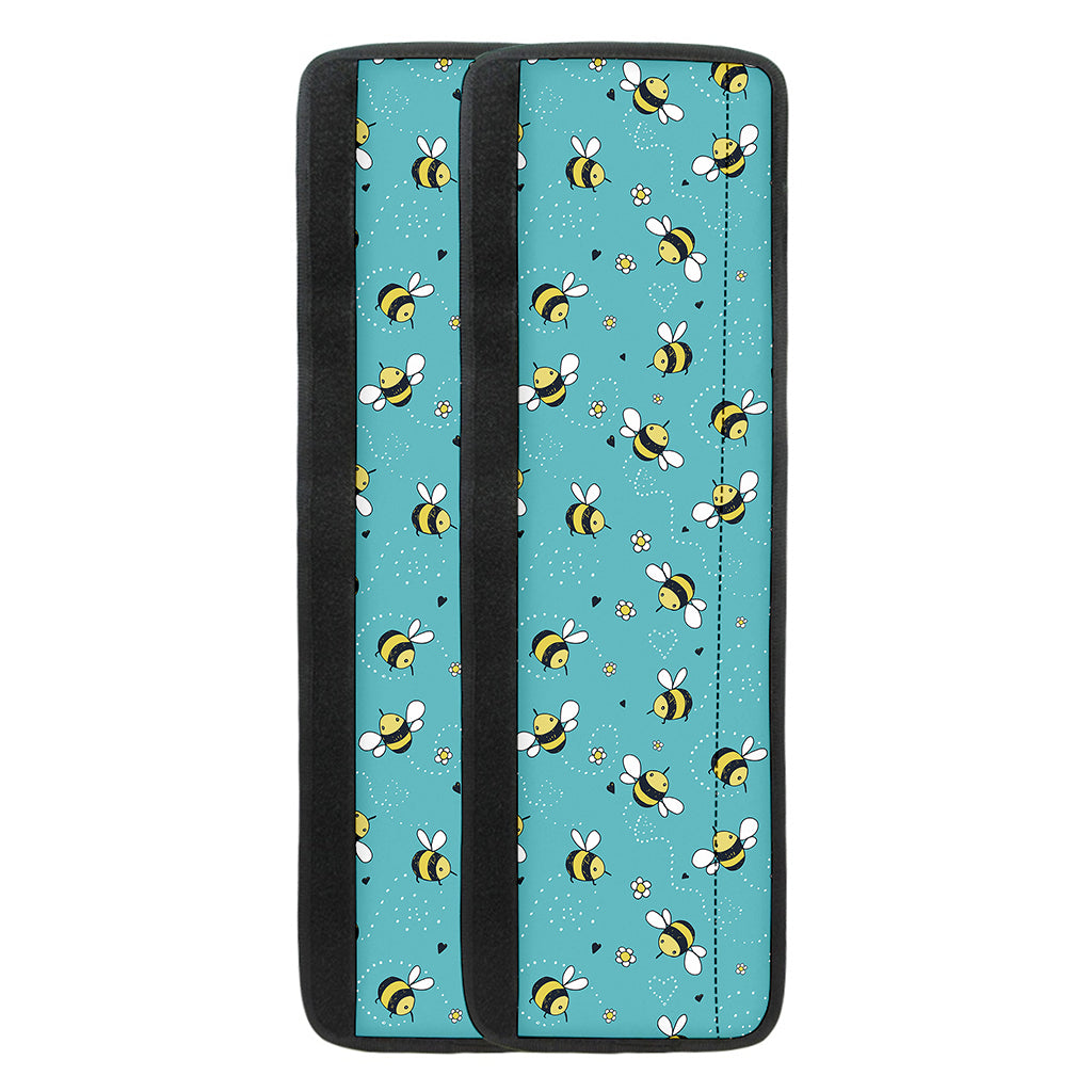 Little Bee Pattern Print Refrigerator Handle Covers