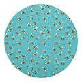 Little Bee Pattern Print Round Blanket