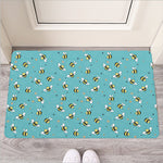 Little Bee Pattern Print Rubber Doormat