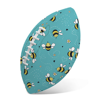 Little Bee Pattern Print Rugby Ball