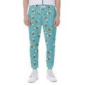 Little Bee Pattern Print Joggers