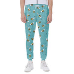 Little Bee Pattern Print Scuba Joggers