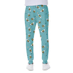 Little Bee Pattern Print Scuba Joggers